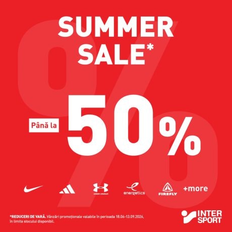 SALE de până la 50% la Intersport